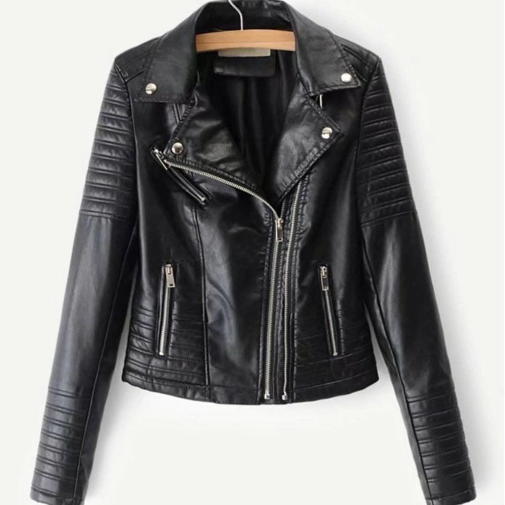 NWOT Faux leather Moro jacket